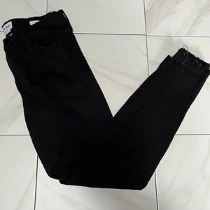 Frame | Black Le Skinny De Jeanne Skinny Jeans Raw Hems Size 29